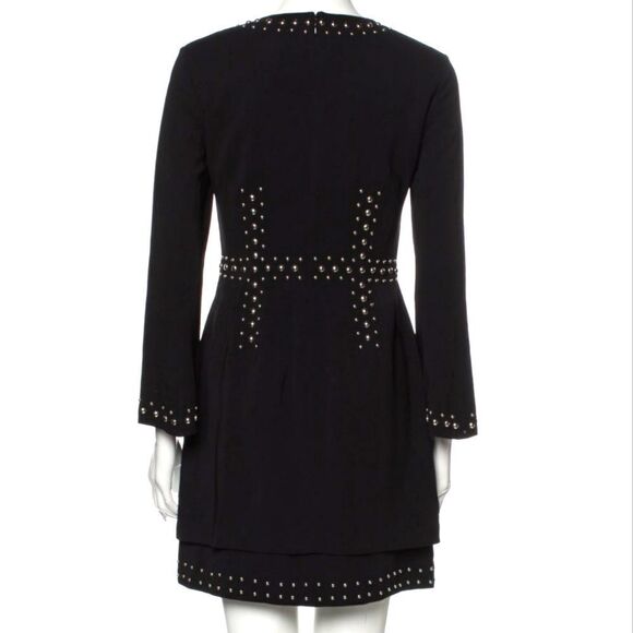 A.L.C. Black Studded Party Evening Shift Dress 2 - Picture 7 of 9
